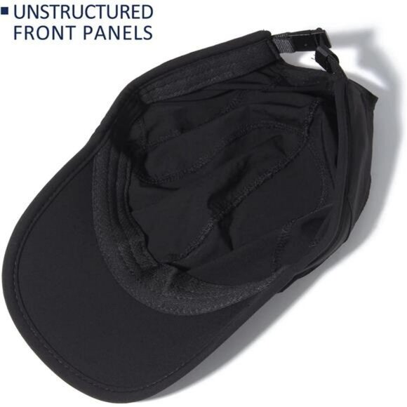 Unisex Stretch Running Hat Quick Dry Lightweight Sports Cap Soft Brim Breathable - Picture 4 of 7